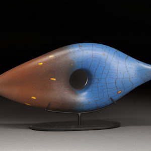 Peter Wright Glass S 11 01 Cinnamon Blue Seed