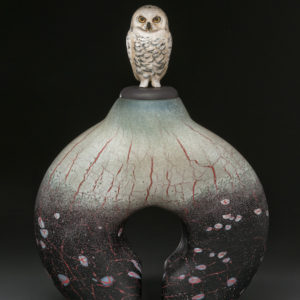 "Snowy Owl Spirit Jar"