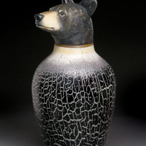 "Black Bear Spirit Jar"