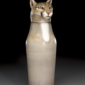 "Cougar Spirit Jar"