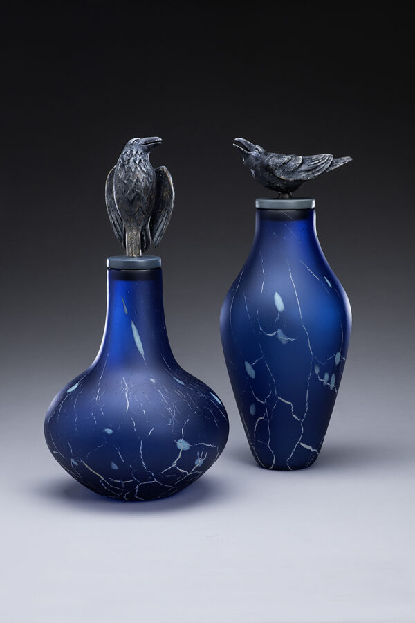 "Raven Spirit Jars Pair"